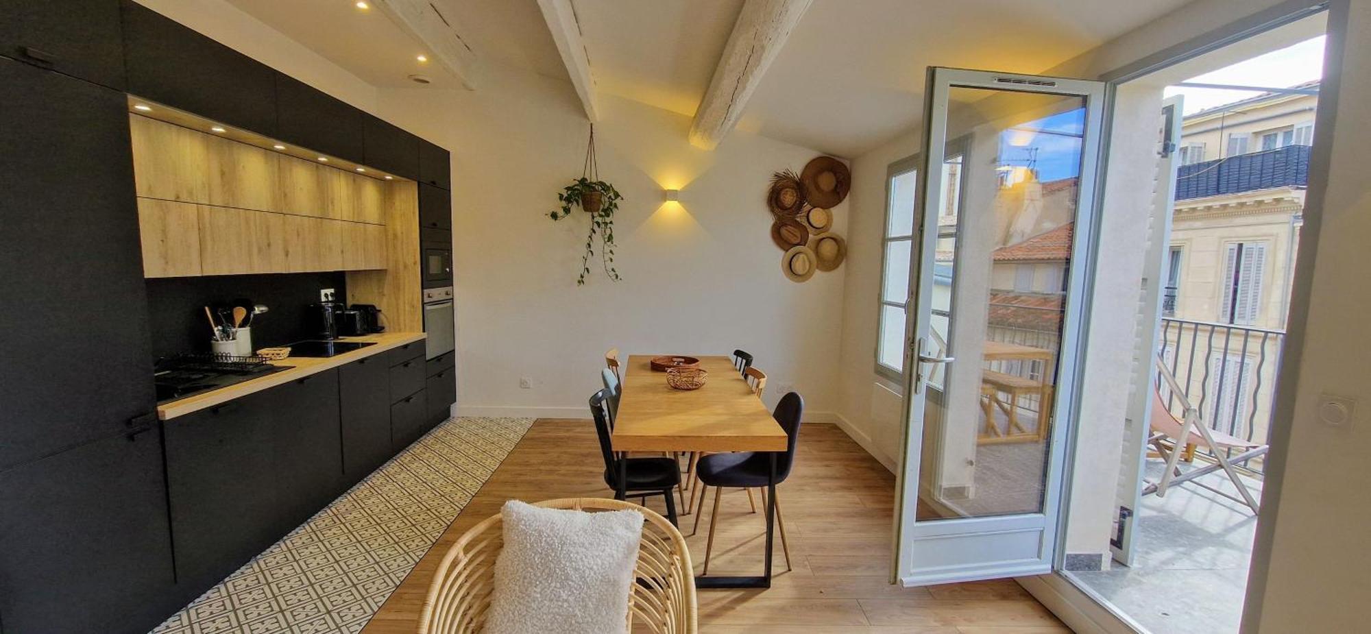 Terrasse - Hyper Centre - 2 Chambres - Parking Gratuit - Calme & Lumineux - Arrivee Autonome Marseille Exterior photo