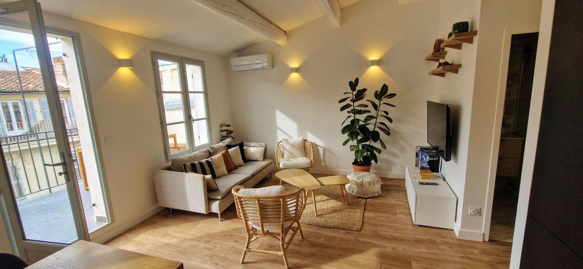 Terrasse - Hyper Centre - 2 Chambres - Parking Gratuit - Calme & Lumineux - Arrivee Autonome Marseille Exterior photo